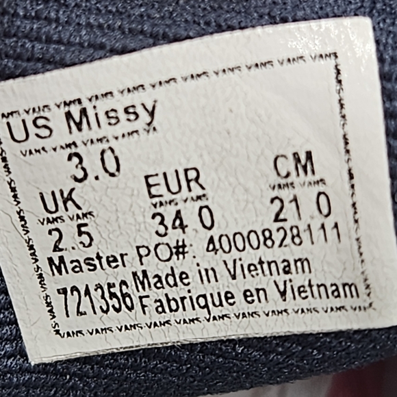 Vans Galaxy Sneakers Size 3 - Picture 11 of 15